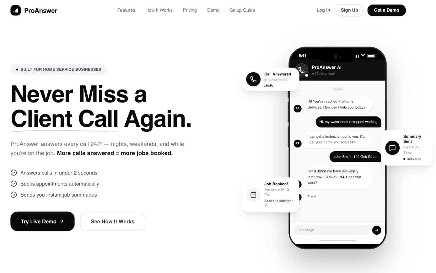 ProAnswer — website